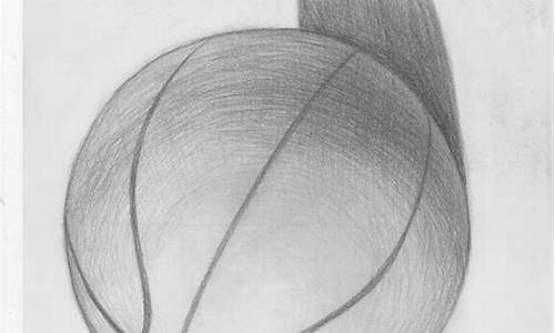 篮球比赛的素描画-篮球,素描