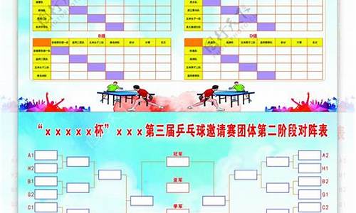 乒乓球对阵编排-解读乒乓球对阵表