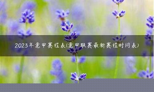 19年意甲赛程时间-2019-2020意甲联赛赛程表